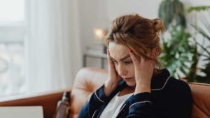 femme stresser